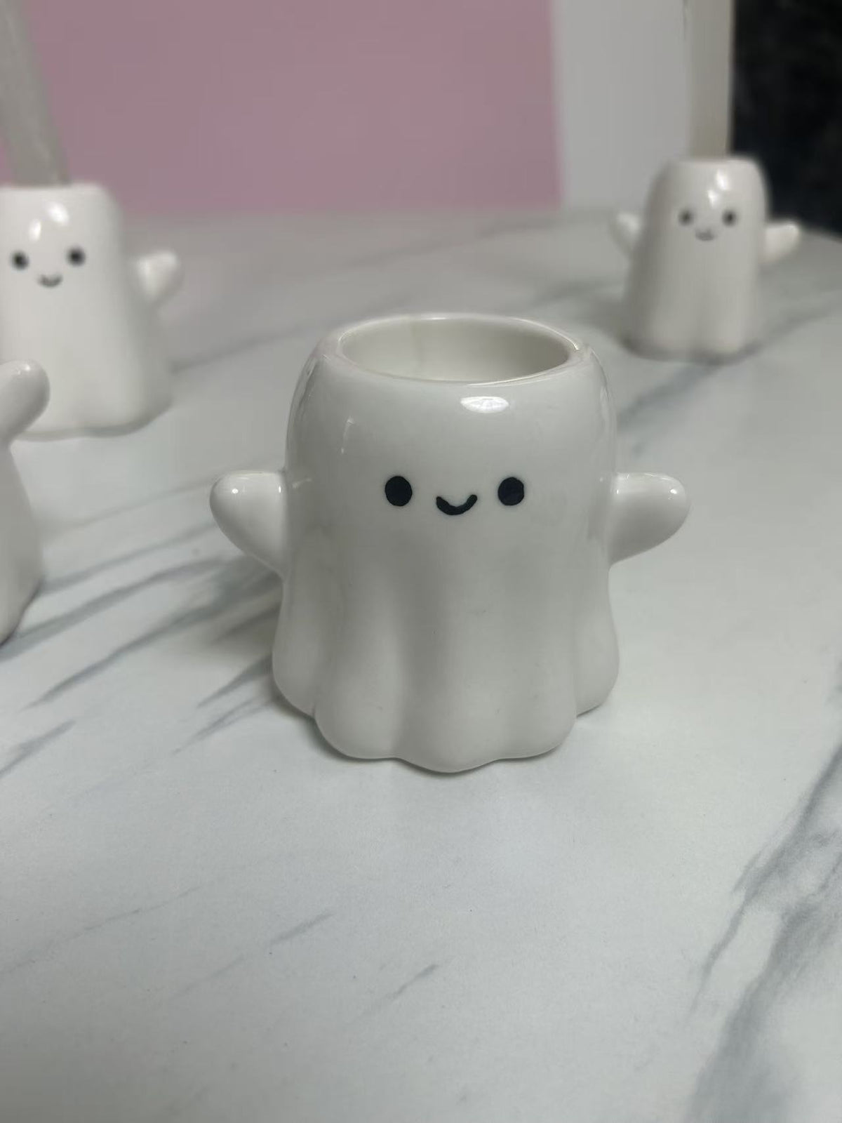 Ghost Ceramic Halloween Candle Holder - product image 7