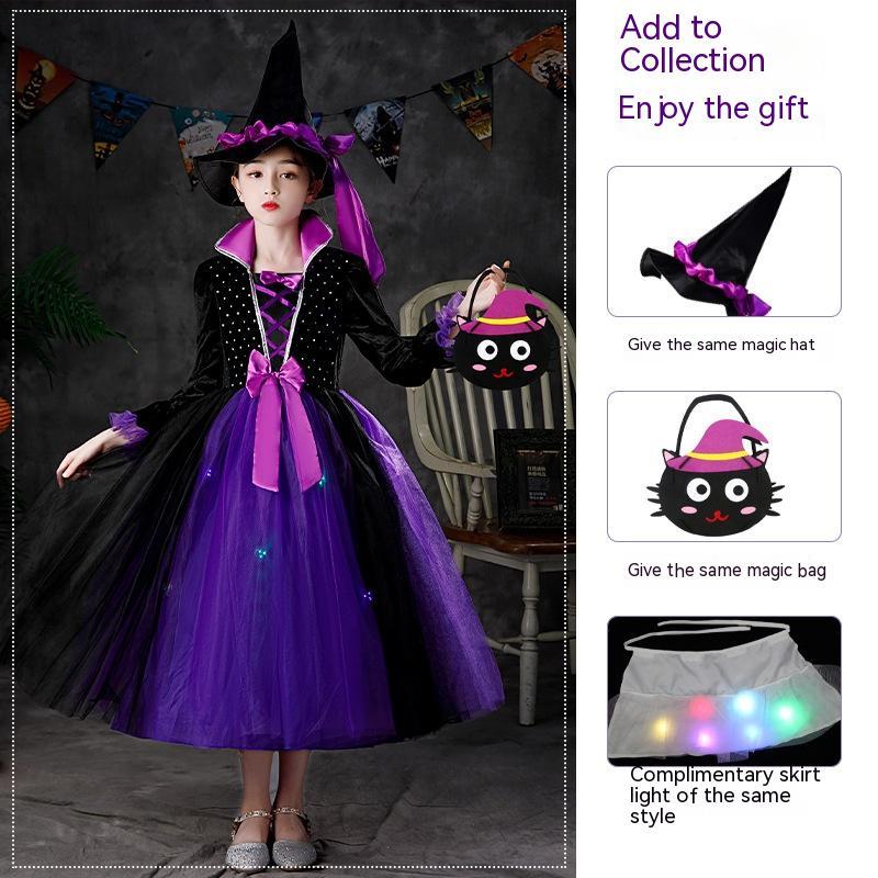 Halloween Performance Costume Girls' Luminous Dress | Hats | Costumes - Accessories