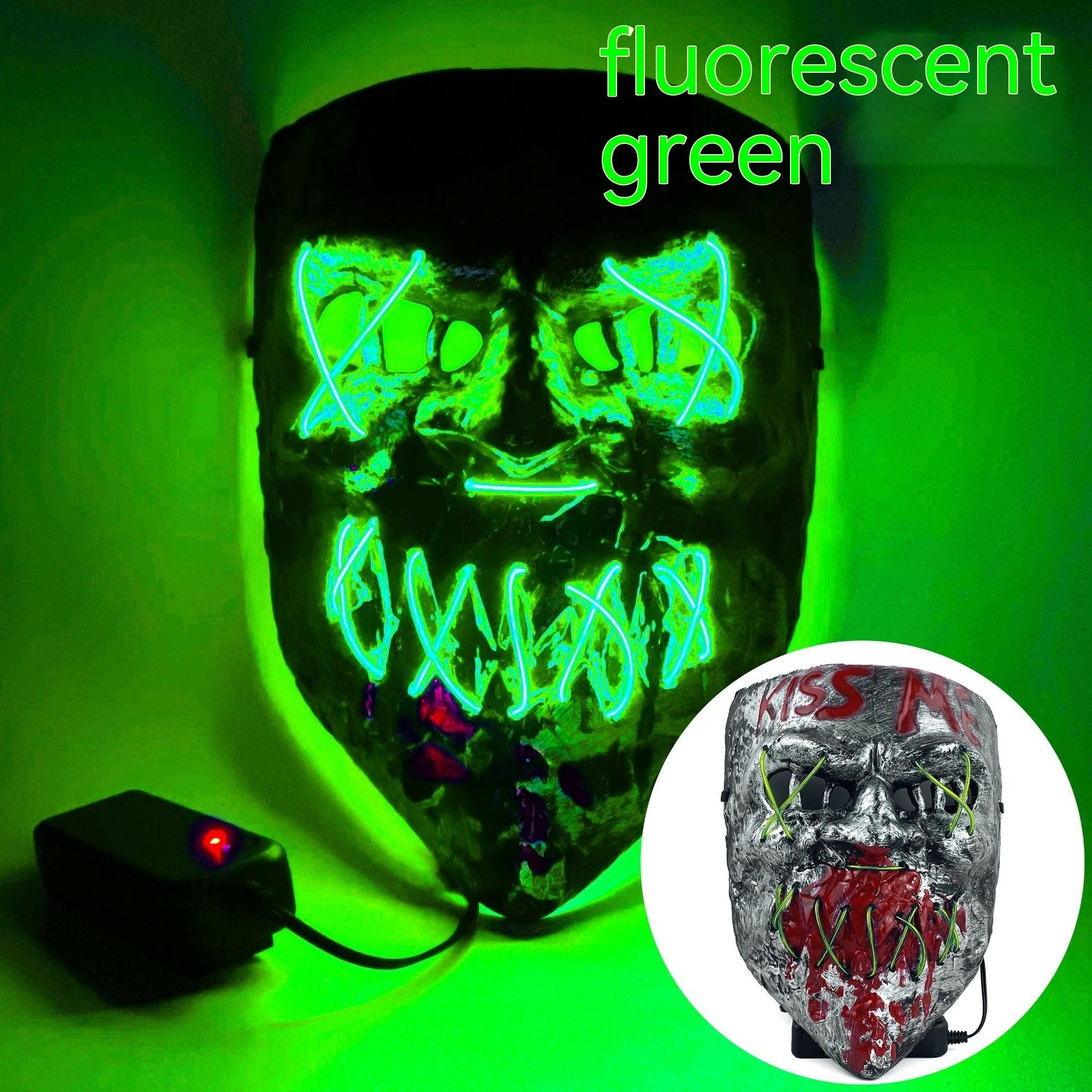 Cold LED Mask Halloween Horror Prop - Discount Halloween City