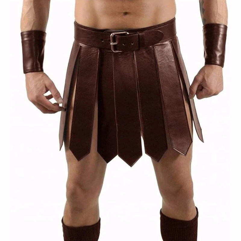 Halloween Men's Medieval Roman Skirt Samurai Costume - Discount Halloween City