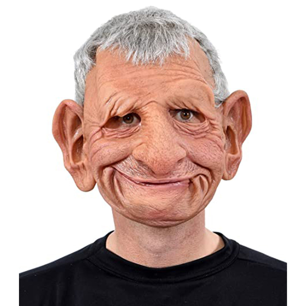 Halloween Granny Mask Latex Headgear Wig Mask - Discount Halloween City