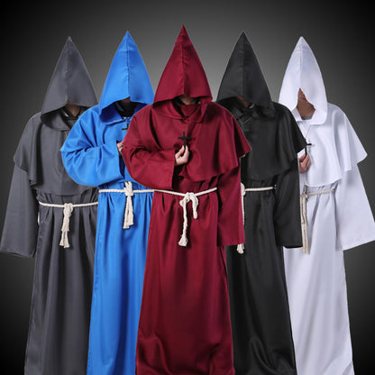 Halloween Costume Medieval Friar Wizard Costume - Costumes