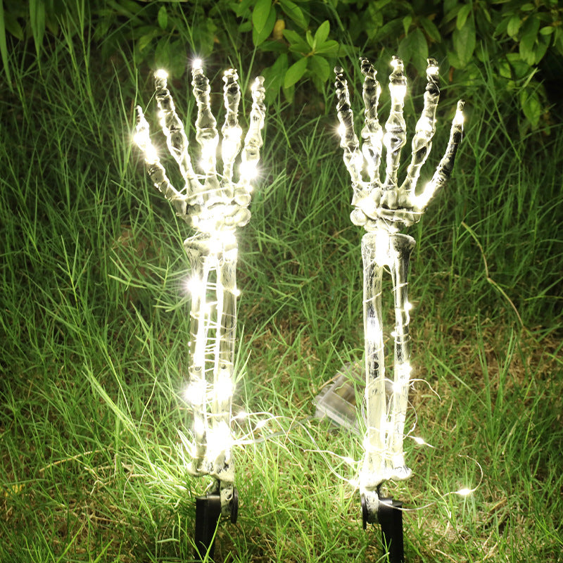 Halloween LED Light Up Skeleton Arm Hand Party Outdoor Home - Discount Halloween City