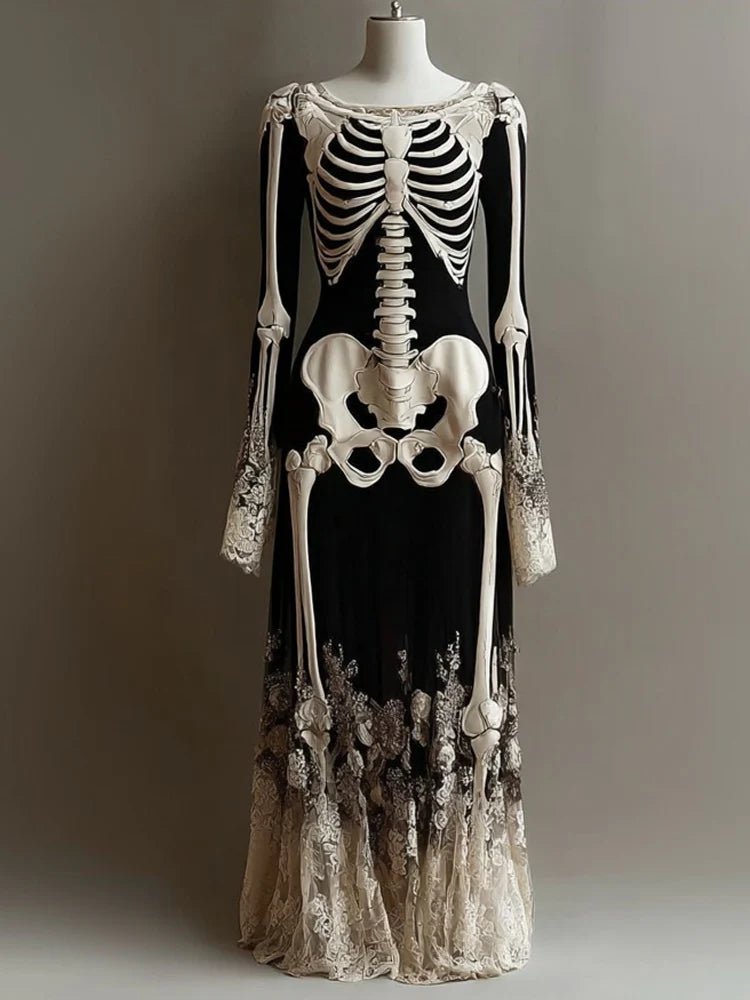Digital Printed American Halloween Witch Dress - product image 3