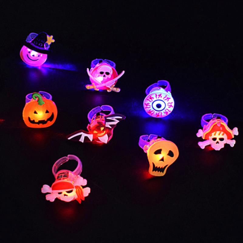 Halloween Decorations Glowing Brooch Ring - Discount Halloween City