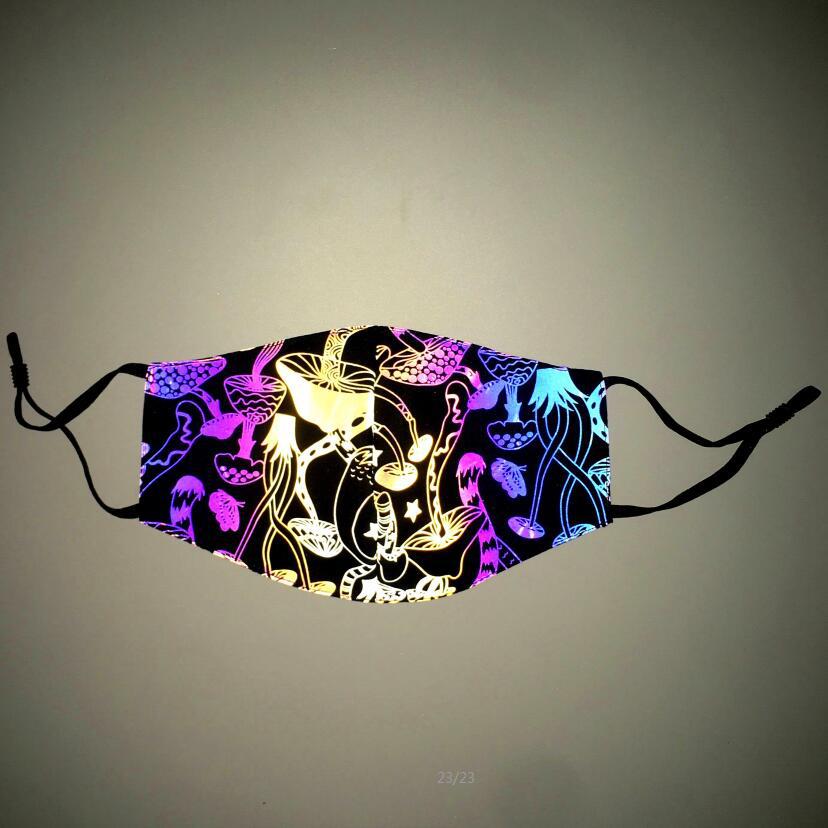 Halloween Christmas Colorful Reflective Mask - Discount Halloween City
