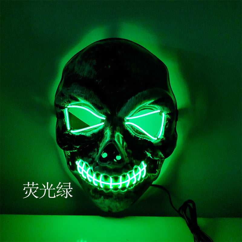 Halloween Horror Skull Led Luminous Mask - Discount Halloween City