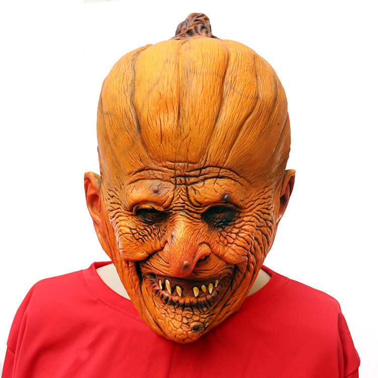 Halloween Easter Pumpkin Cosplay Latex Mask Scary Carnival - Discount Halloween City