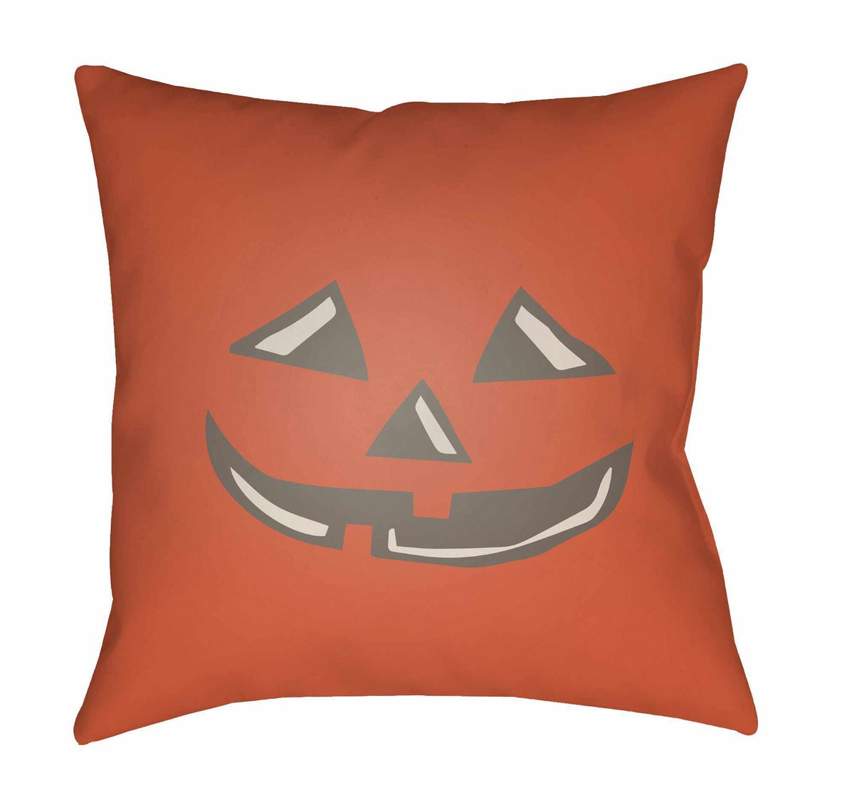 Halloween Pumpkin Red Outdoor Throw Pillow