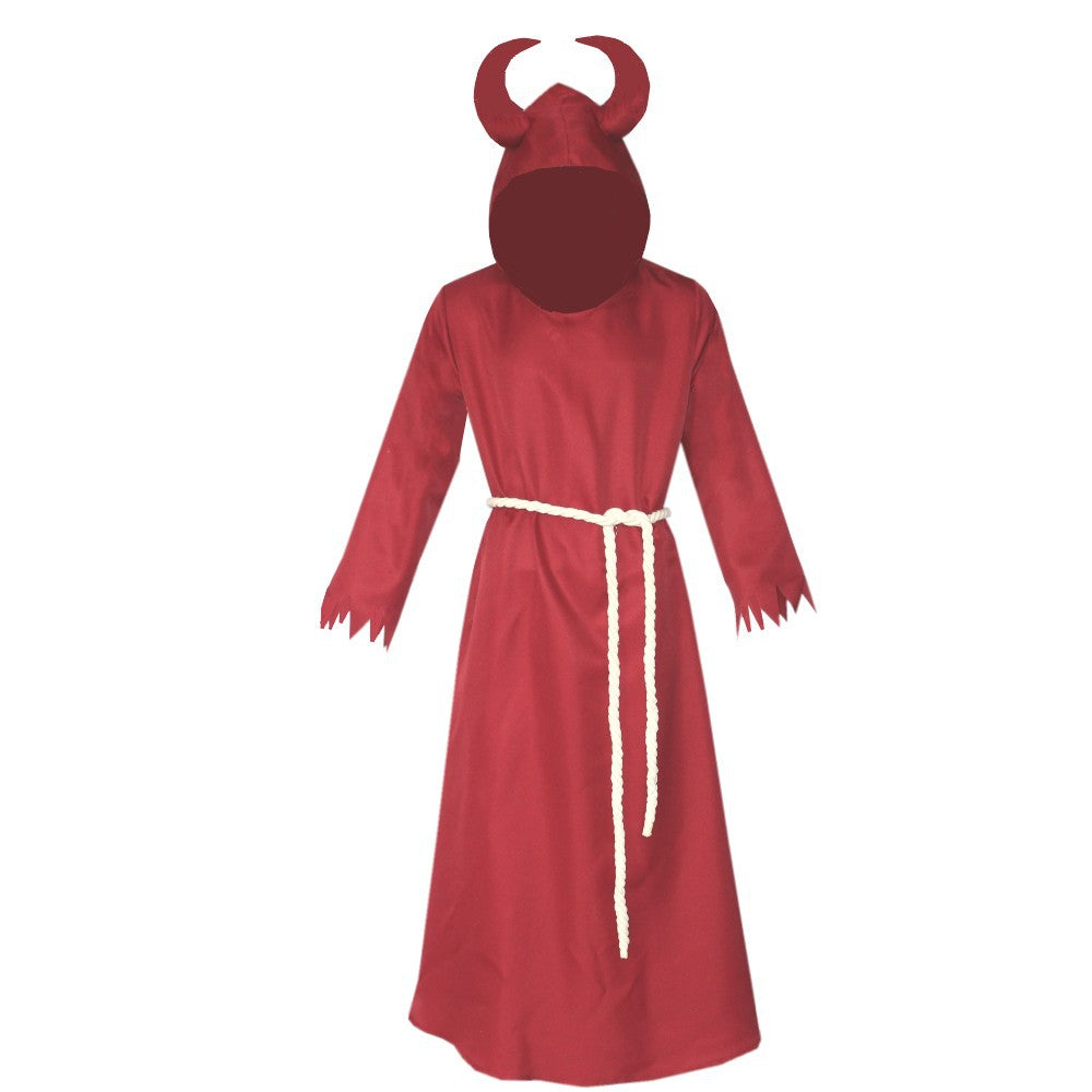 Halloween Medieval Horns Death Devil Wizard Cloak Cospiay - Costumes