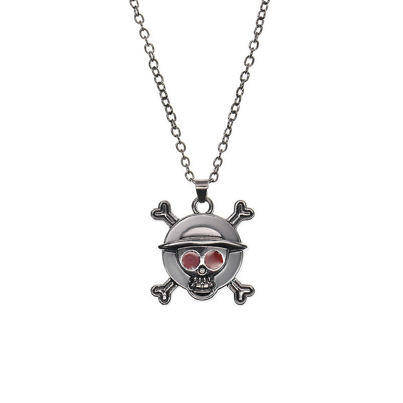 Ghost Halloween Costume Accessories Jewelry Long Necklace - Discount Halloween City