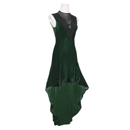Medieval Retro Pleuche Dress Halloween Cos Performance - Costumes