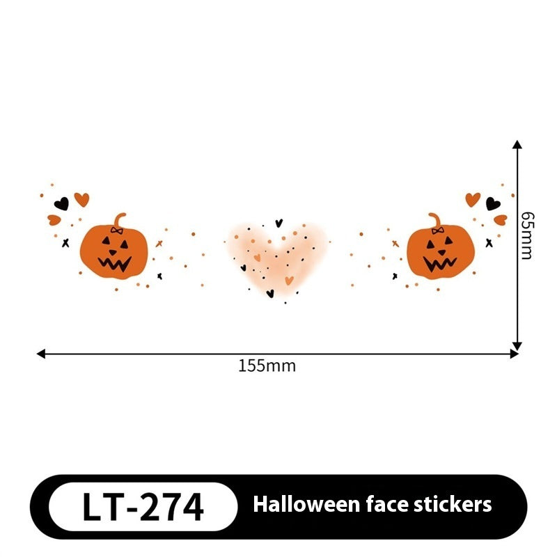 Halloween Makeup Stickers Dress Up Cute Painted - Discount Halloween City