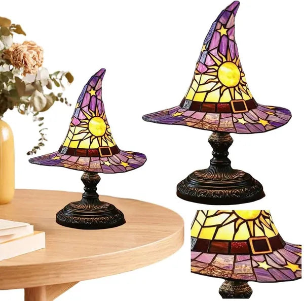 Handmade Gothic Witch Hat Night Light -witch Hat Lamp - Discount Halloween City