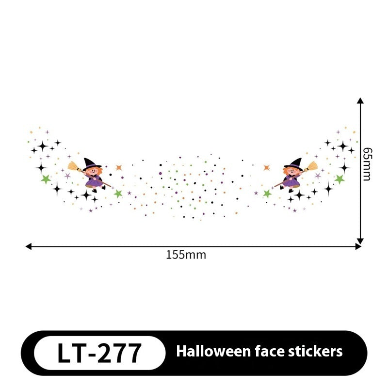 Halloween Makeup Stickers Dress Up Cute Painted - Discount Halloween City