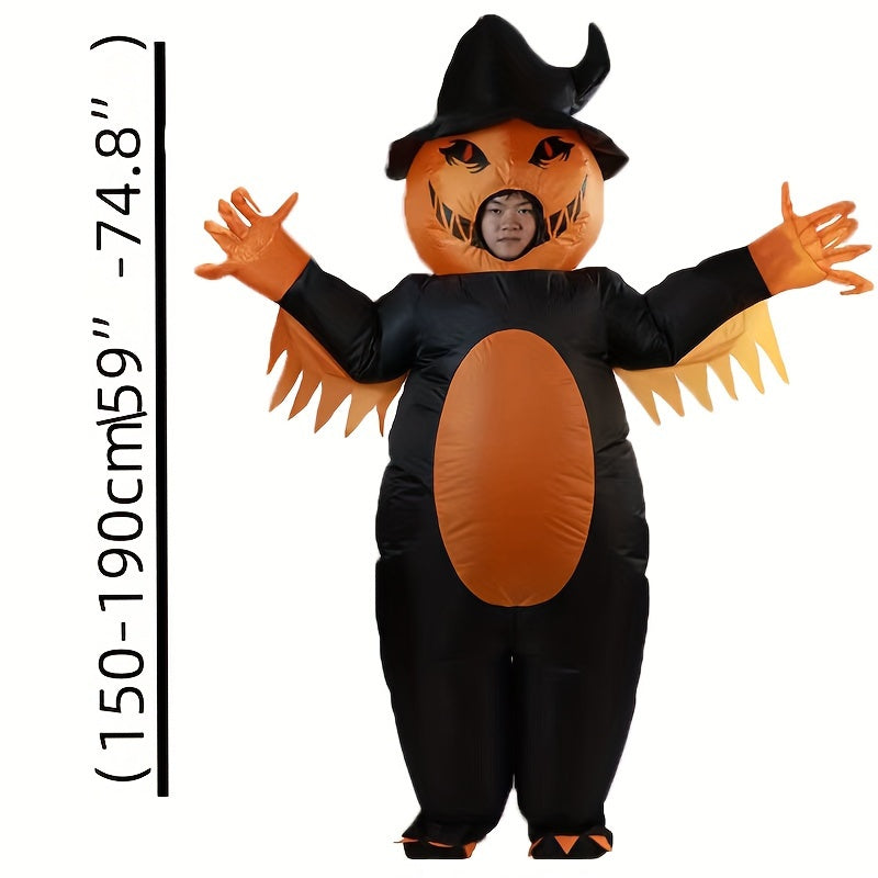 NNETM Halloween Pumpkin Inflatable Costume Full-Face Design-4