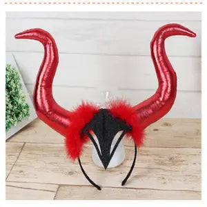 Halloween Accessories Demon Horn Headdress Demon Witch - Discount Halloween City