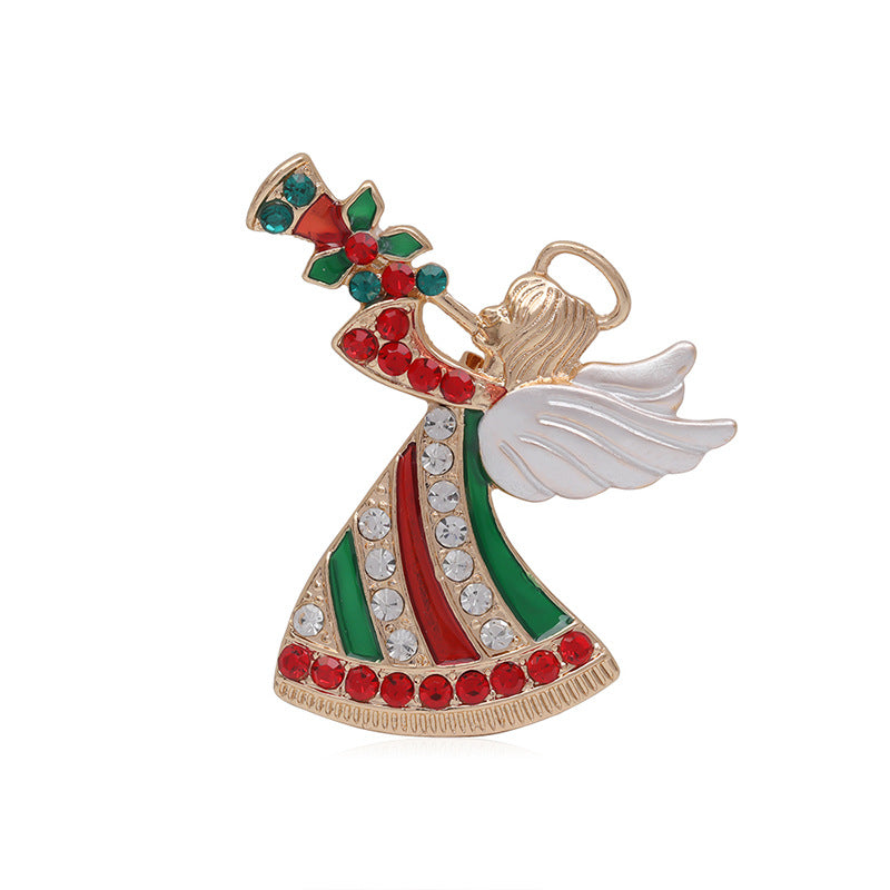Halloween Snowman Christmas Tree Corsage Alloy Dripping - Costumes