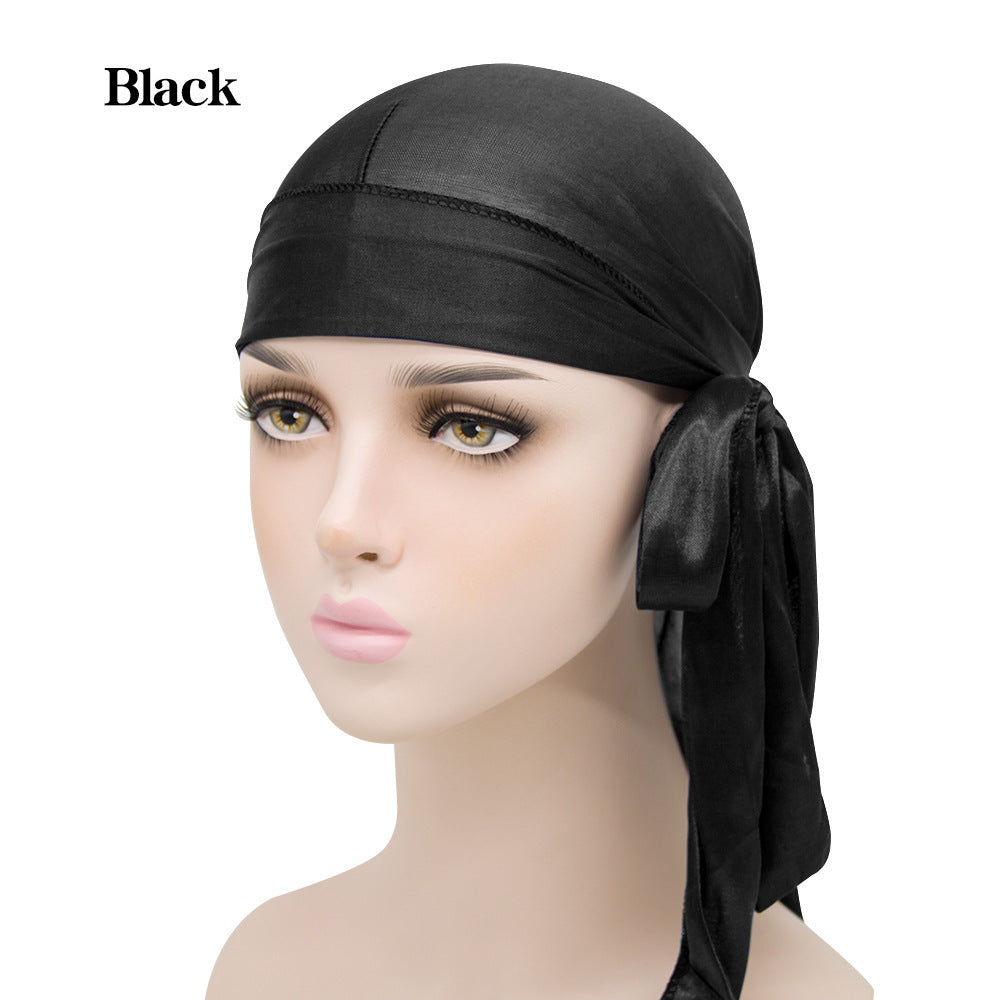 Unisex Satin Long Tail Headwrap Stretchy Pirate Hat and Hip - Discount Halloween City