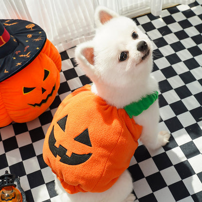Halloween Pumpkin Vest for Dogs Cats Festive Pet Costume - Discount Halloween City