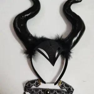 Halloween Accessories Demon Horn Headdress Demon Witch - Discount Halloween City