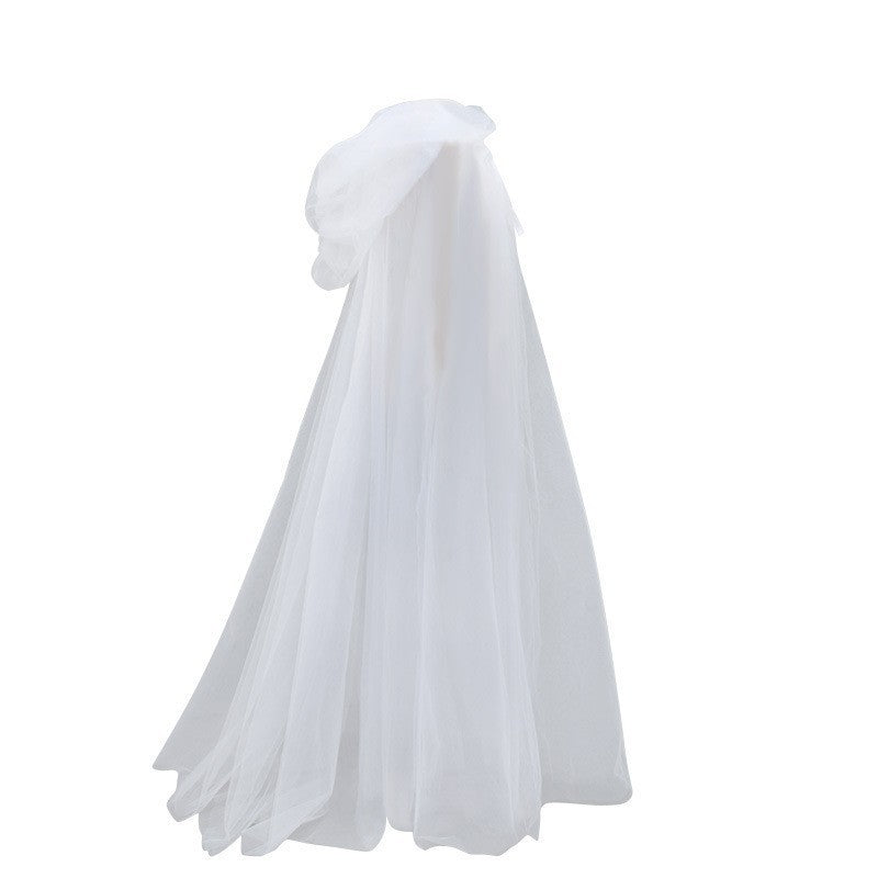 Halloween Ghost Hooded Cloak Death Witch Mesh Cloak Ball - Discount Halloween City