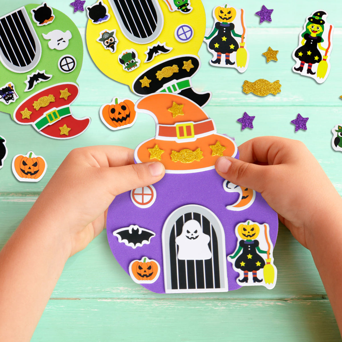 12-Piece Halloween Witch Door Craft Kit - product image 2