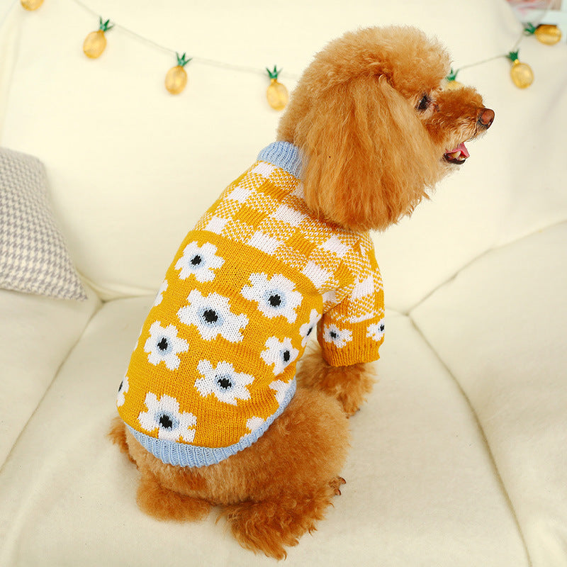 Halloween Bowknot Dog Clothes Cat Costume Hollow Knit Dog - Discount Halloween City
