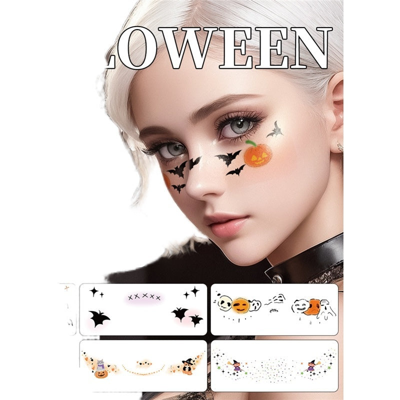 Halloween Makeup Stickers Dress Up Cute Painted - Discount Halloween City