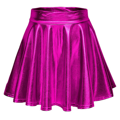 Cos Halloween Performance Costume Shiny Horn Pleated Mini - Costumes