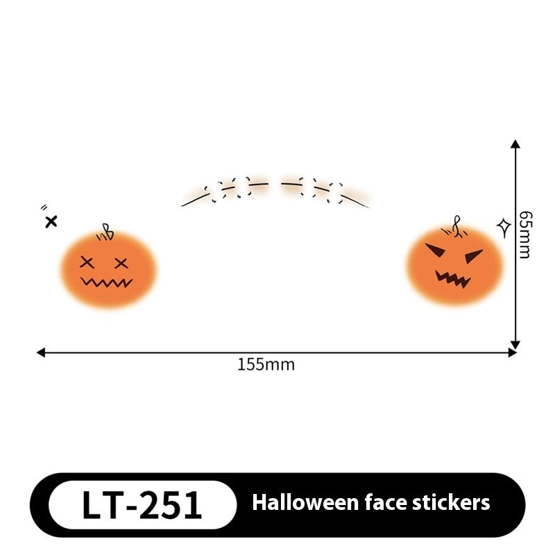 Halloween Makeup Stickers Dress Up Cute Painted - Discount Halloween City