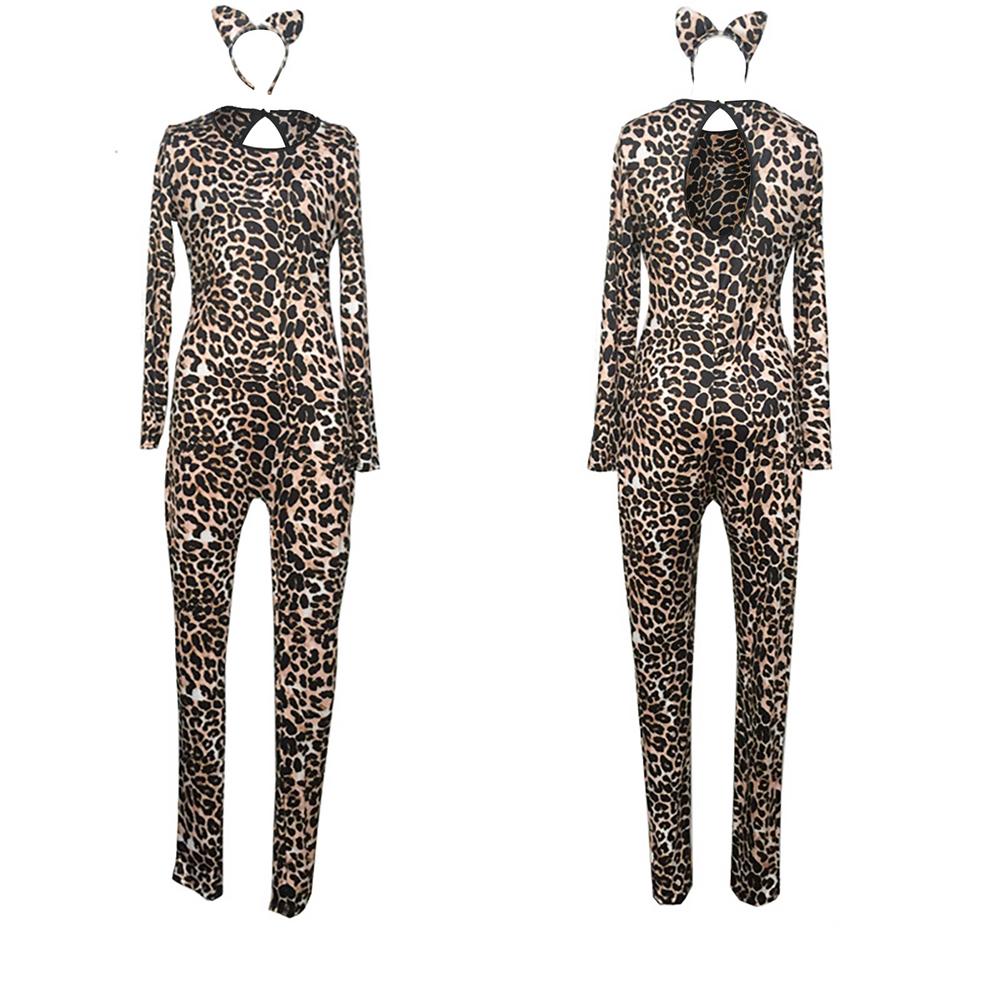 Halloween Costume Leopard Print Animal COSPLAY Nightclub - Discount Halloween City