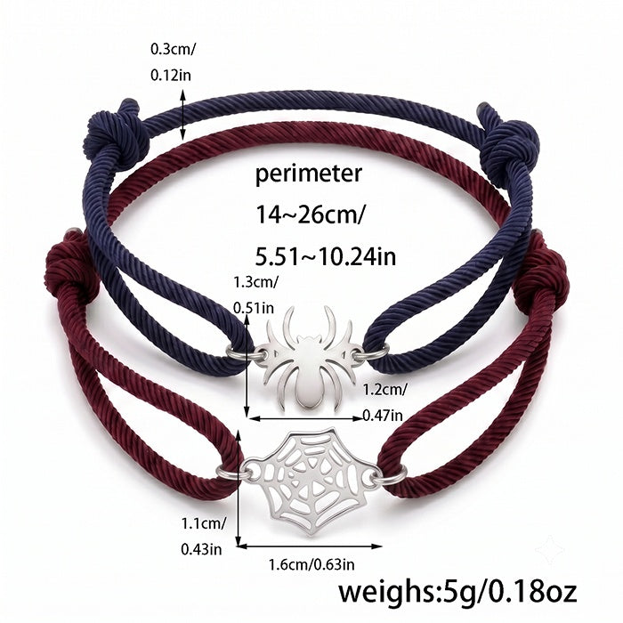 Couples Gothic Bracelet Set for Black White - alternate view 2