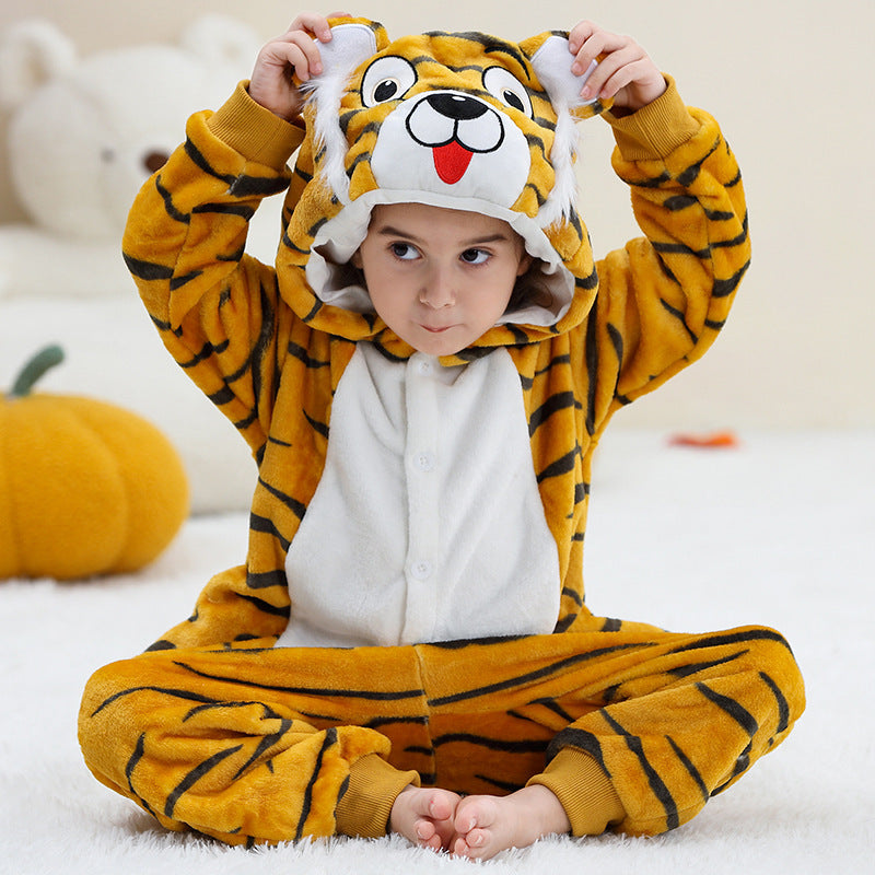Older Kids Cartoon Animal Halloween Onesie Costume