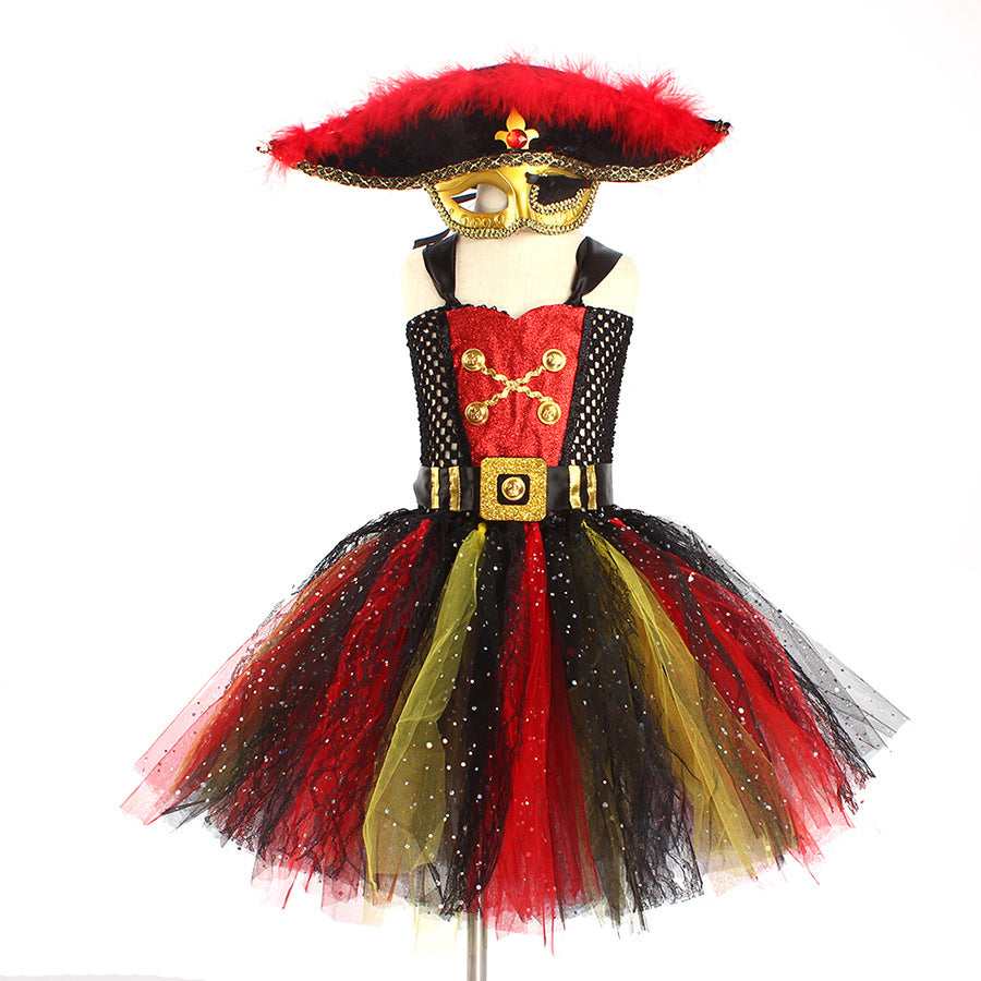Halloween Pirates of the Caribbean Costume Sequin Gauze - Discount Halloween City