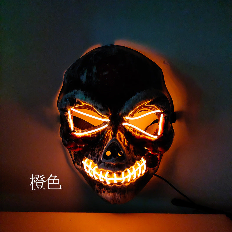 Halloween Horror Skull Led Luminous Mask - Discount Halloween City
