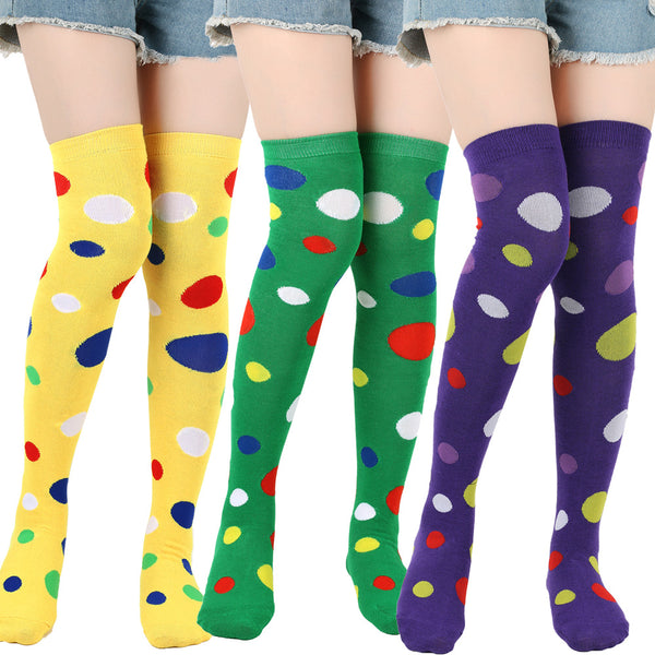 Clown Stockings Dot Halloween Costume - Discount Halloween City