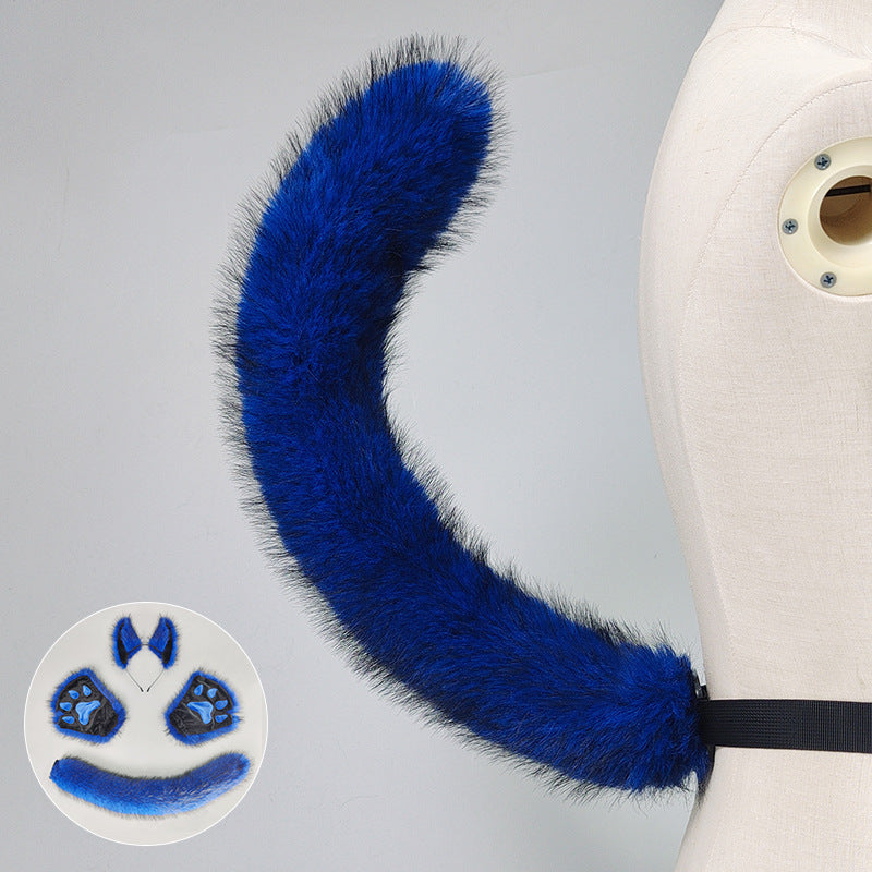 Halloween Masquerade Werewolf Beast Ear Headdress Costume - Discount Halloween City