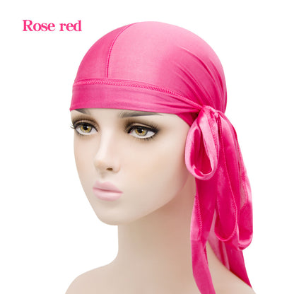 Unisex Satin Long Tail Headwrap Stretchy Pirate Hat and Hip - Discount Halloween City