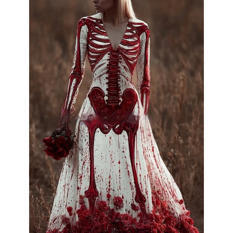 Digital Printed American Halloween Witch Dress - product image 2