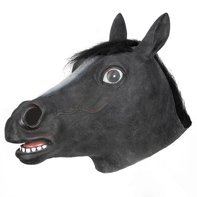Halloween Latex Mask Animal Horse Head - Discount Halloween City