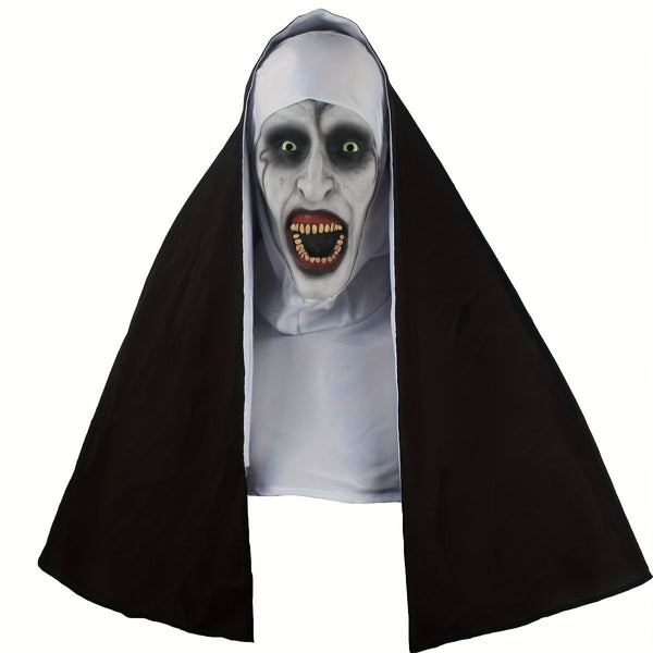Horror Nun Mask for Adults - Halloween Costume Accessory
