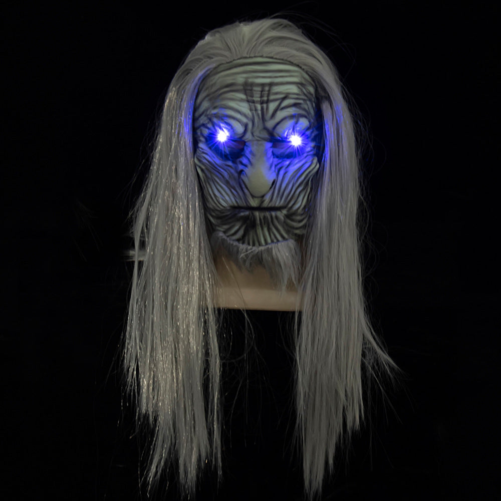 Latex Wig Mask Halloween Horror Headgear - Discount Halloween City