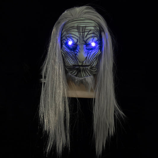 Latex Wig Mask Halloween Horror Headgear - Discount Halloween City