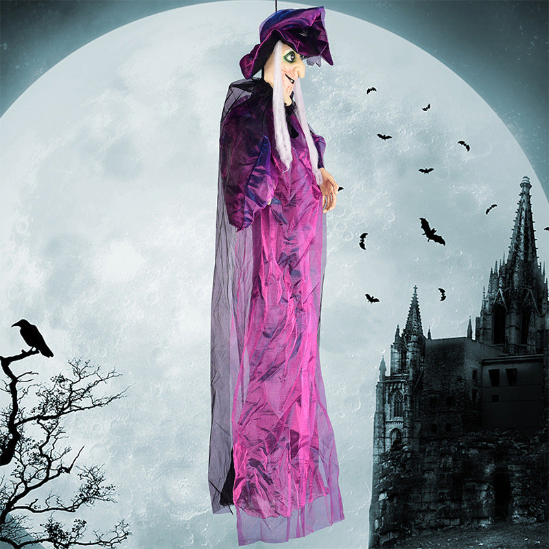 Voice-Activated Electric Witch Ghost Halloween Decoration - product image 3