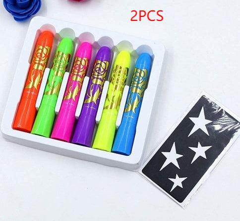 Luminous Face Color Set Party Halloween Event Makeup Props - product image 6