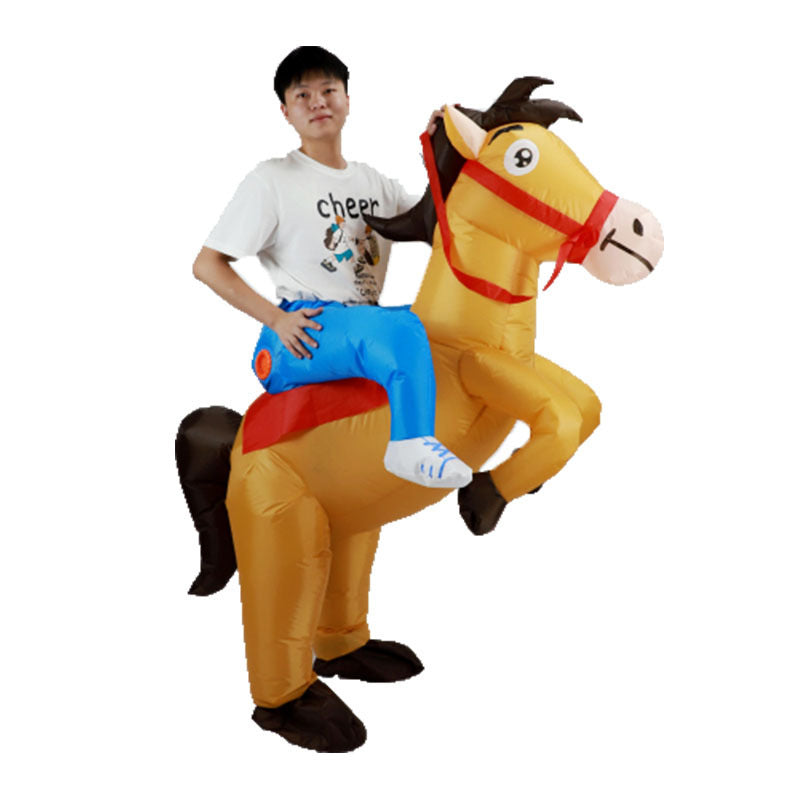Active Horse Hippo Inflatable Clothing Halloween Funny Doll - Discount Halloween City