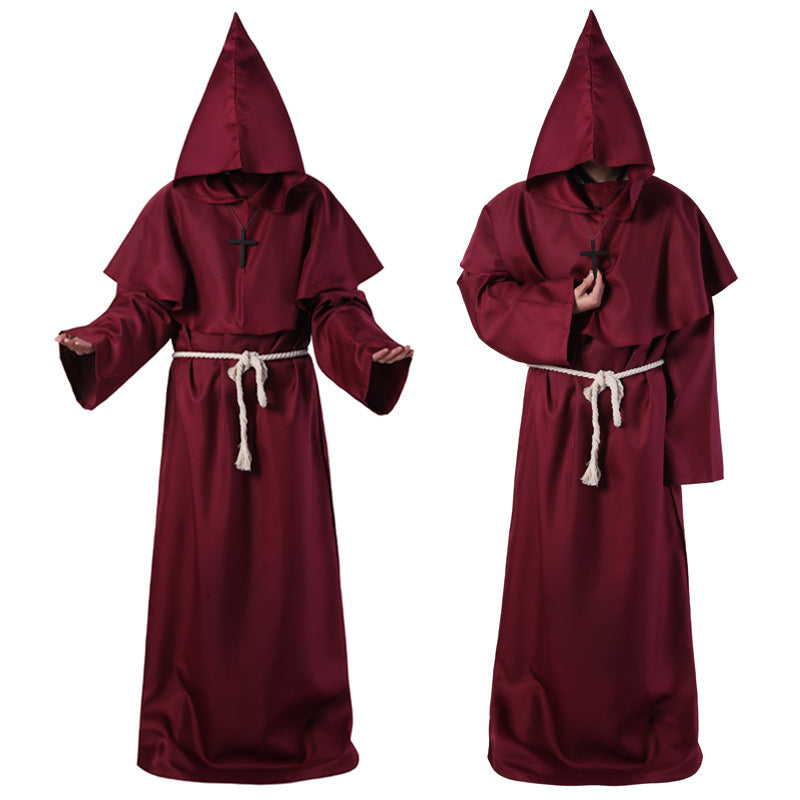 Halloween Costume Medieval Friar Wizard Costume - Discount Halloween City