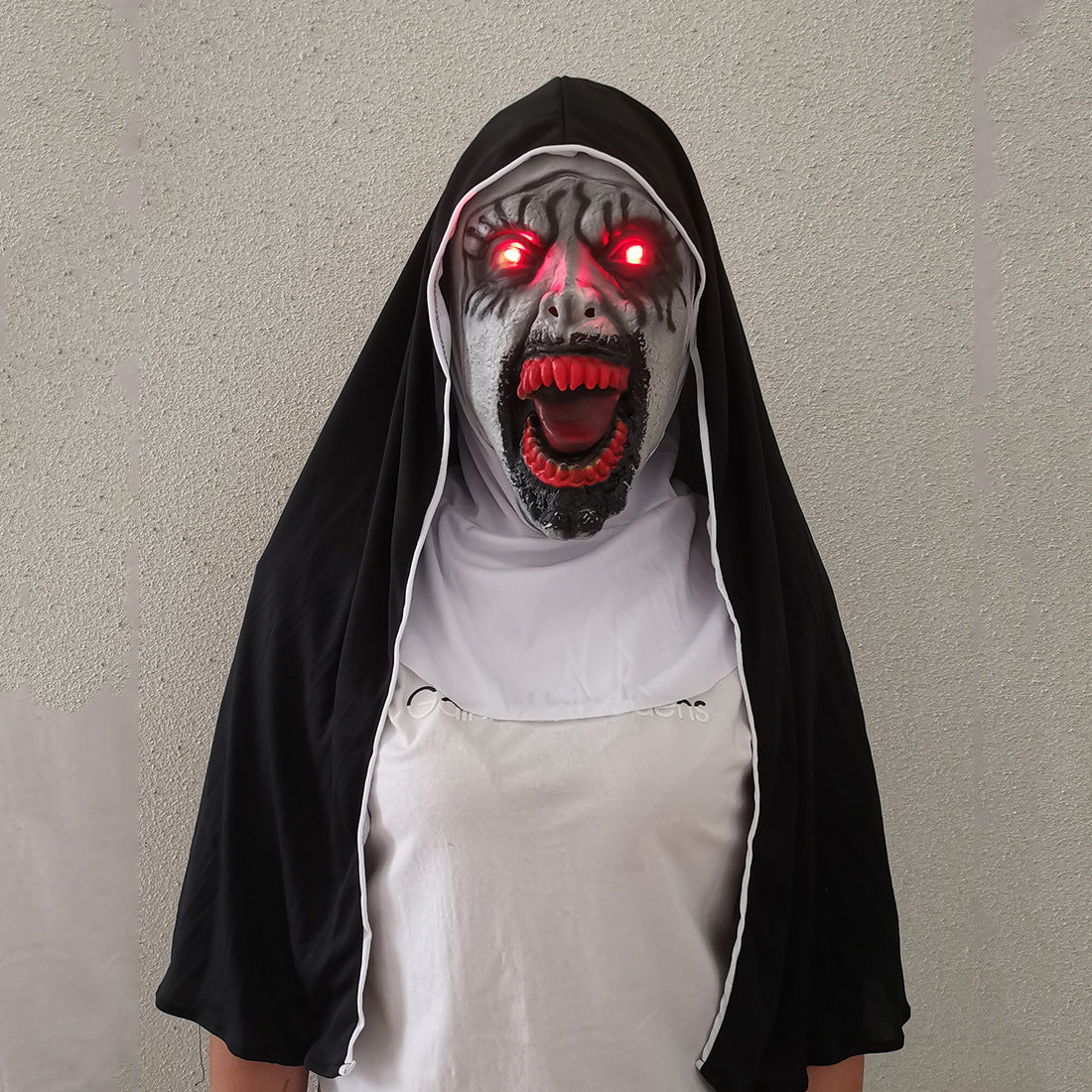 Nun Mask Halloween Ghost Horror Costume Played | Masks | Indoor Decorations - Costumes
