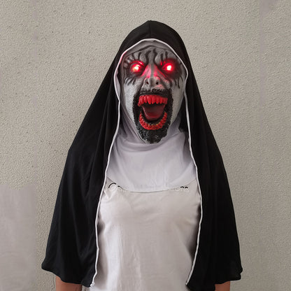 Nun Mask Halloween Ghost Horror Costume Played | Masks | Indoor Decorations - Costumes